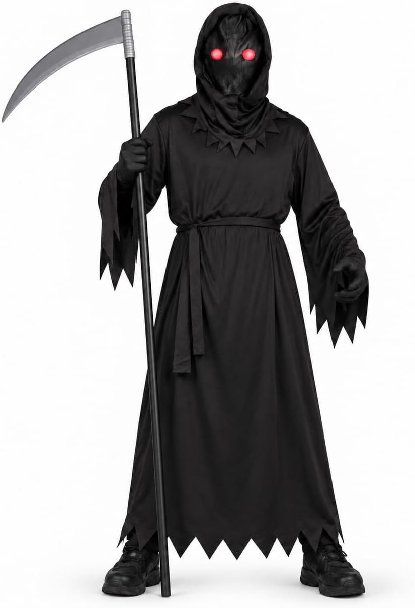 Grim Reaper Set with Scythe and LED eyes